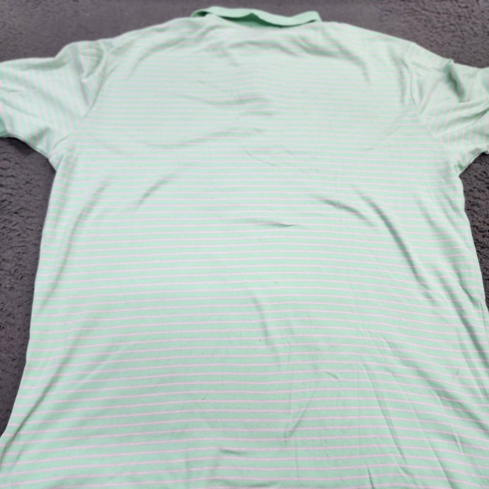 Polo By Ralph Lauren Polo Shirt Mens 2XL Green Stripe Pony Logo Knit Casual - Picture 8 of 9
